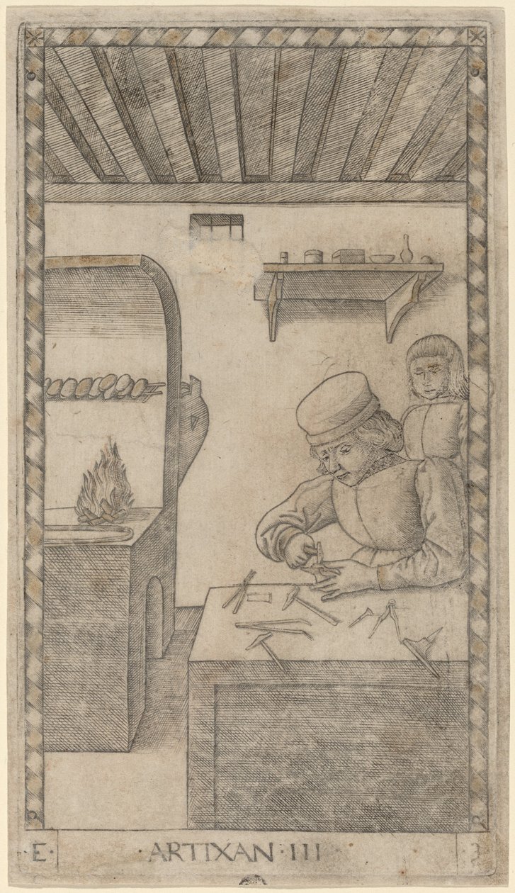 Handwerker von Master of the E-Series Tarocchi