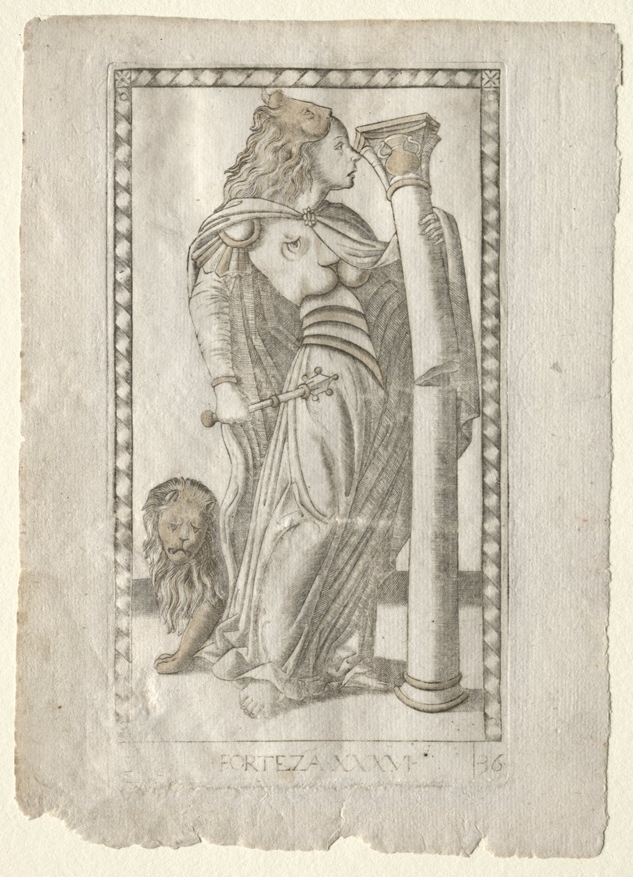 Stärke (aus der Tarocchi-Serie B: Kosmische Prinzipien & Tugenden, #36) von Master of the E Series Tarocchi