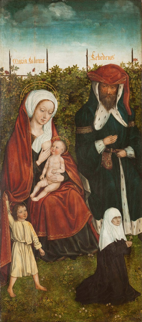 Die Familie der Heiligen Anna Triptychon, linkes Panel, ca. 1500-1510 von Master of the Family of Saint