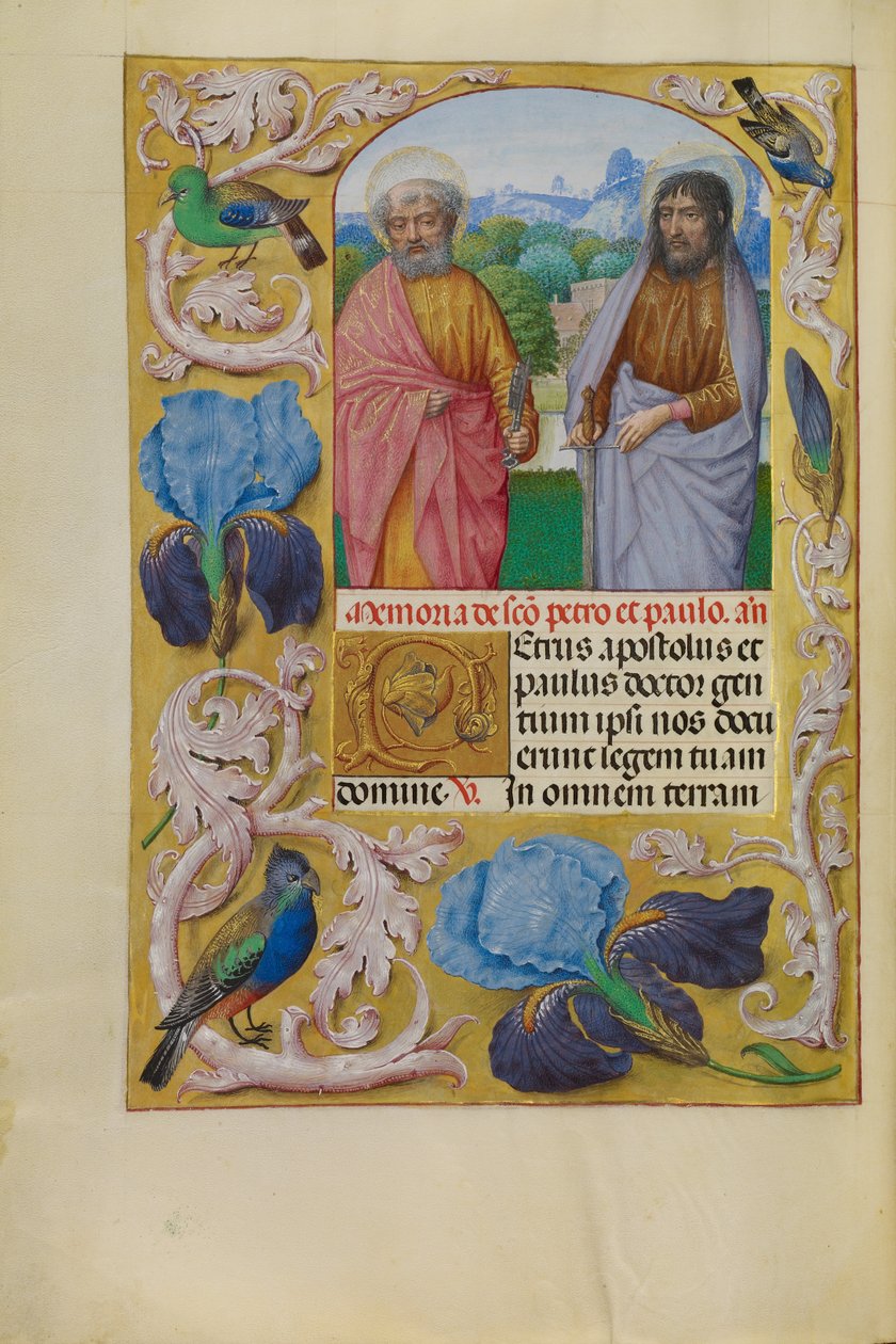 Heilige Peter und Paul von Master of the First Prayer Book of Maximilian