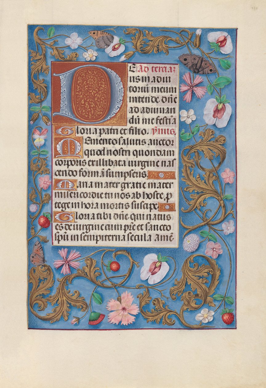 Stundenbuch von Königin Isabella der Katholischen, Königin von Spanien: Fol. 132r von Master of the First Prayerbook of Maximillian