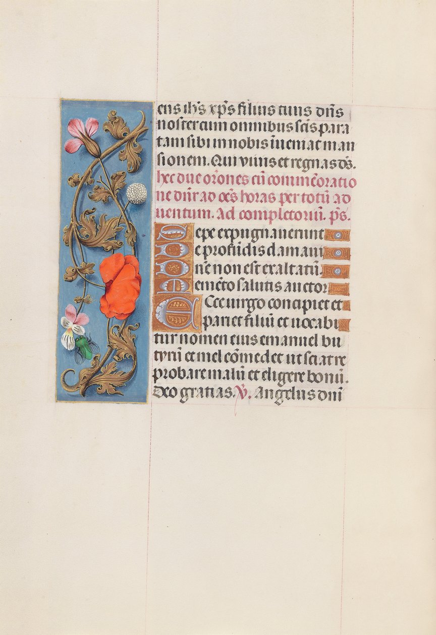 Stundenbuch der Königin Isabella der Katholischen, Königin von Spanien: Fol. 161v, um 1500. von Master of the First Prayerbook of Maximillian