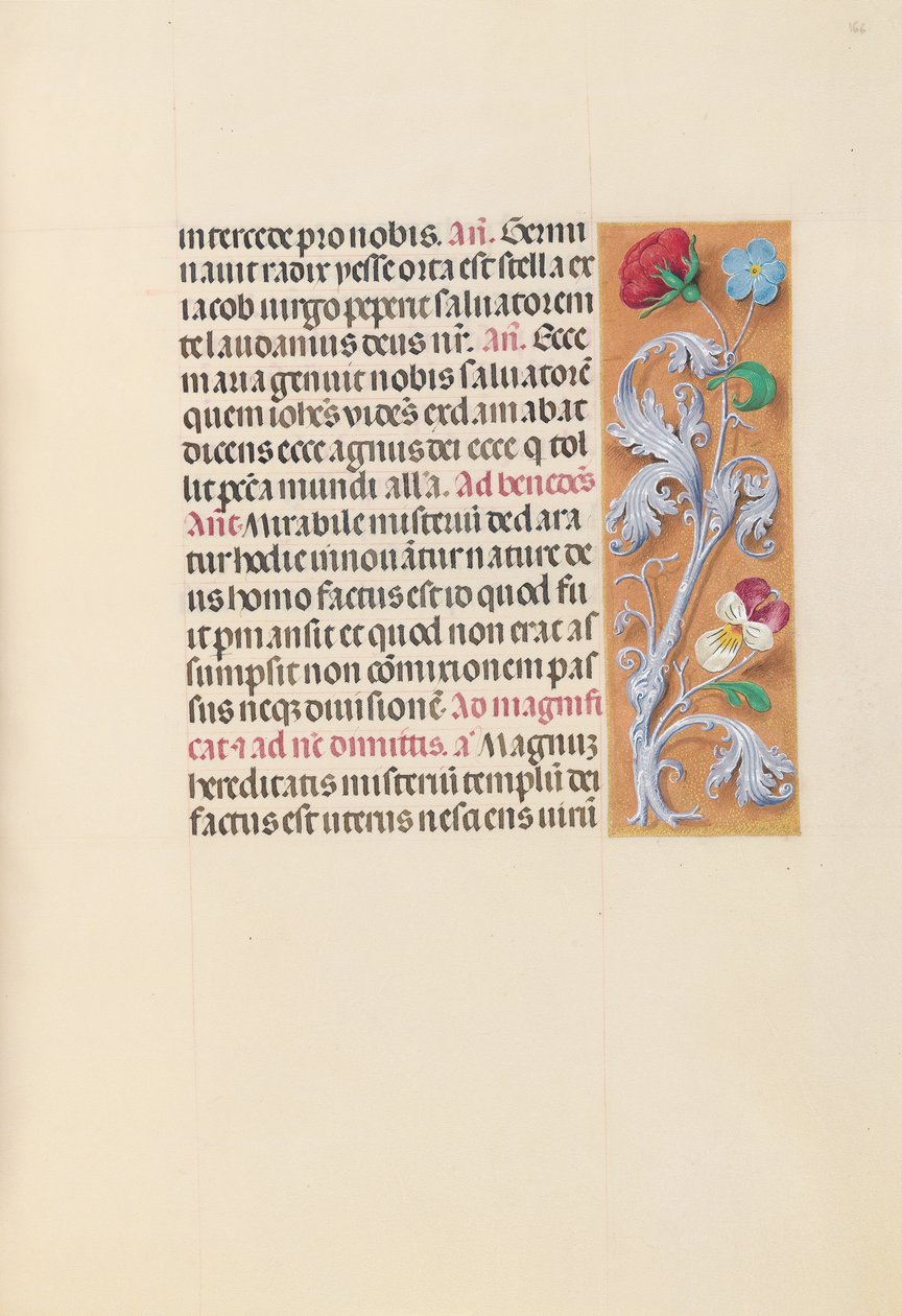 Stundenbuch der Königin Isabella der Katholischen, Königin von Spanien: Fol. 166r, um 1500 von Master of the First Prayerbook of Maximillian