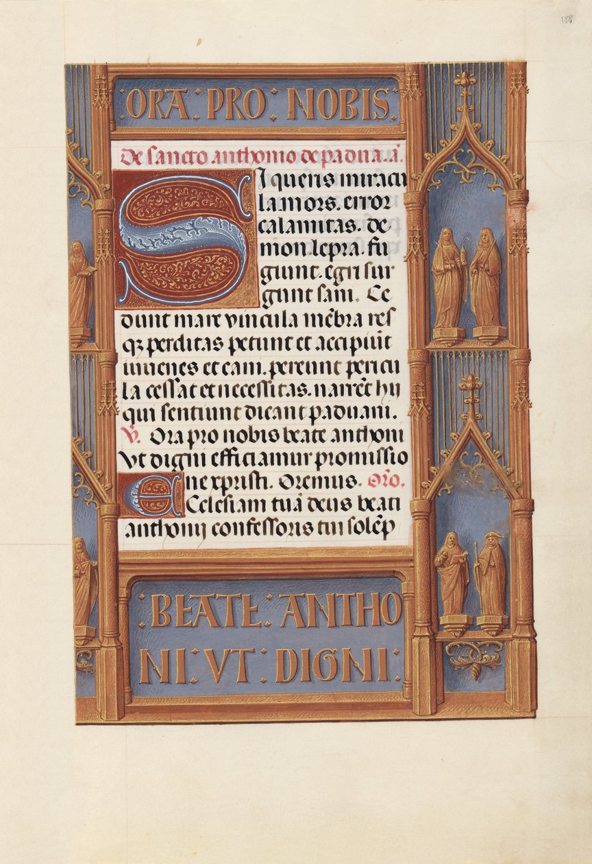 Stundenbuch der Königin Isabella der Katholischen, Königin von Spanien: Fol. 188r, ca. 1500 von Master of the First Prayerbook of Maximillian