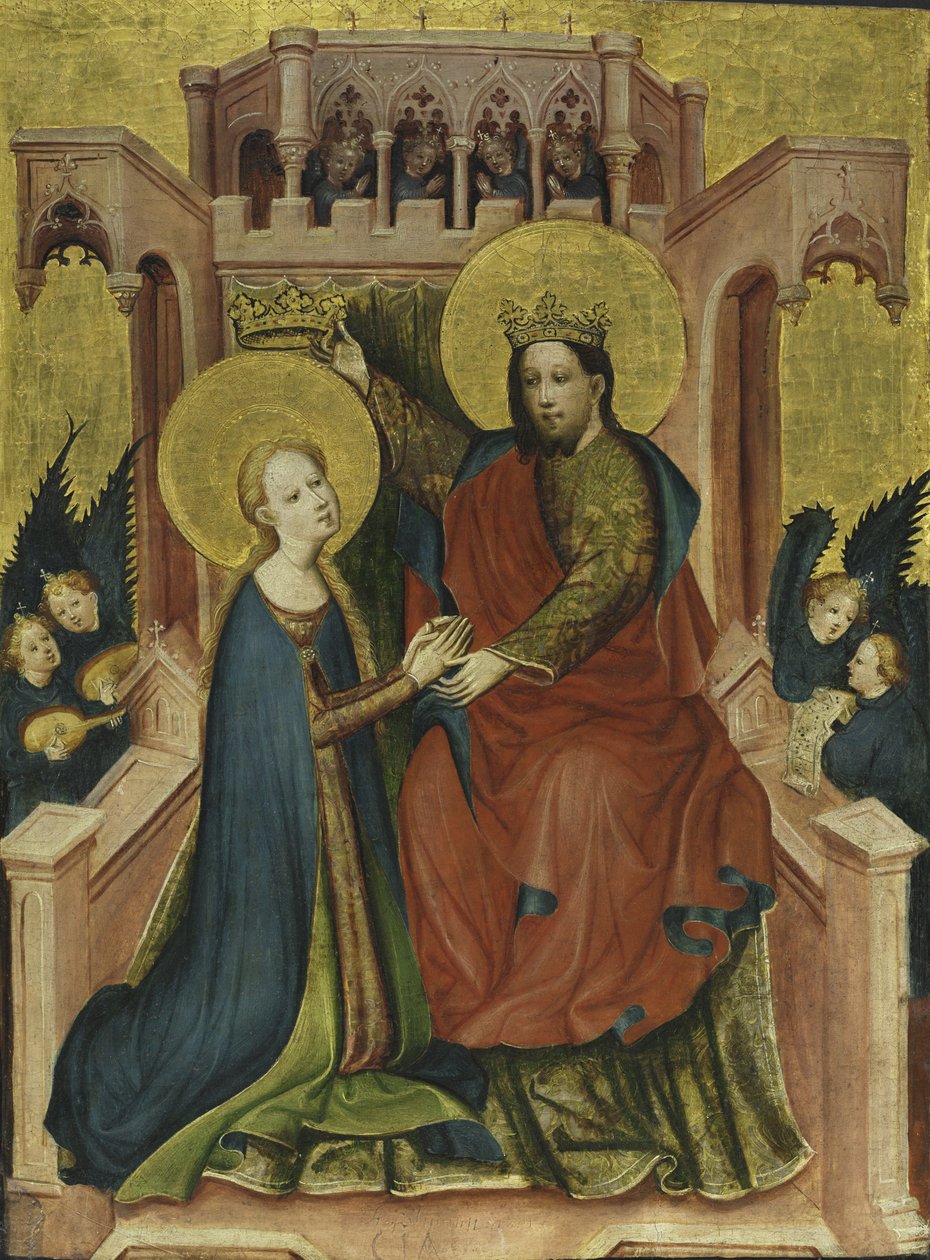Krönung der Jungfrau von Master of the Fröndenberg Altarpiece