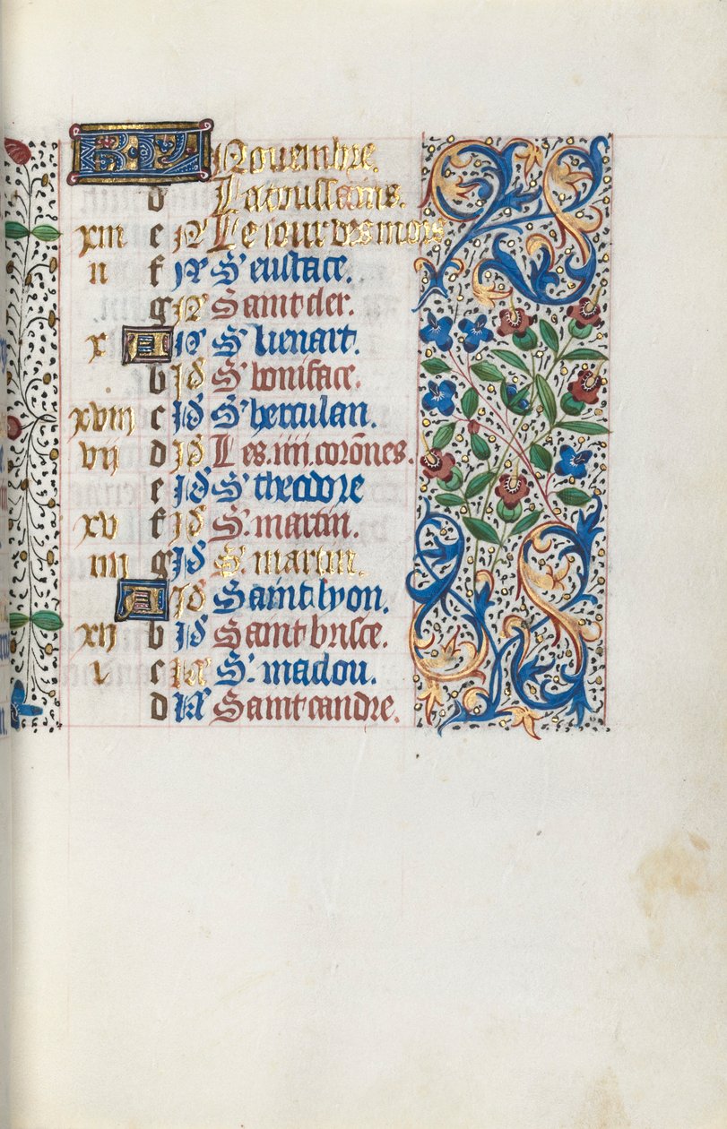 Stundenbuch Gebrauch von Rouen: fol. 111r, ca. 1470 von Master of the Geneva Latini