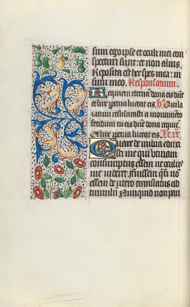 Stundenbuch Gebrauch von Rouen: fol. 132v, ca. 1470 von Master of the Geneva Latini
