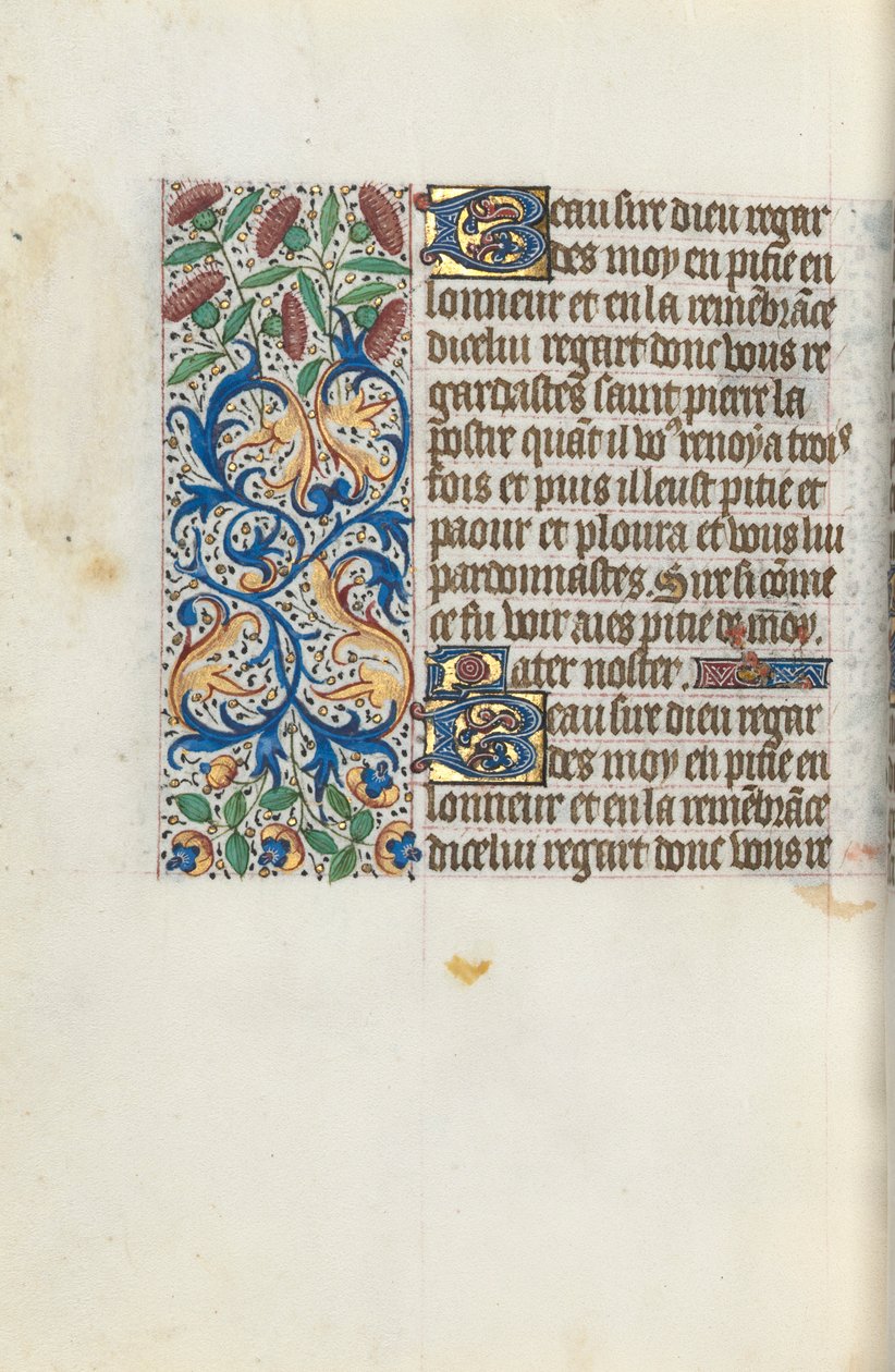 Stundenbuch Gebrauch von Rouen: fol. 153v, um 1470 von Master of the Geneva Latini