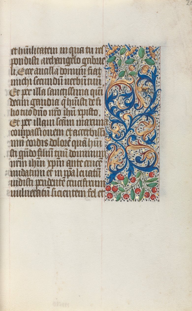 Stundenbuch Gebrauch von Rouen: fol. 20r, ca. 1470 von Master of the Geneva Latini