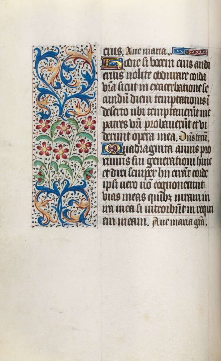 Stundenbuch Gebrauch von Rouen: fol. 29v, ca. 1470 von Master of the Geneva Latini