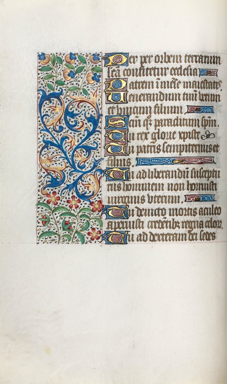 Stundenbuch Gebrauch von Rouen: fol. 37v, um 1470 von Master of the Geneva Latini
