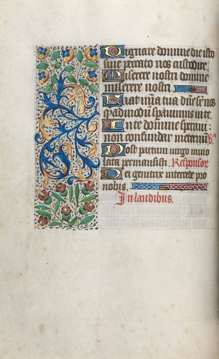 Stundenbuch Gebrauch von Rouen: fol. 38v, um 1470 von Master of the Geneva Latini