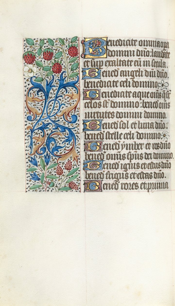 Stundenbuch Gebrauch von Rouen: fol. 42v, ca. 1470 von Master of the Geneva Latini