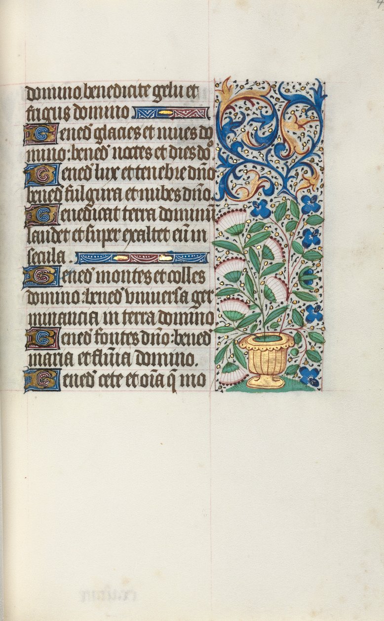 Stundenbuch Gebrauch von Rouen: fol. 43r, ca. 1470 von Master of the Geneva Latini