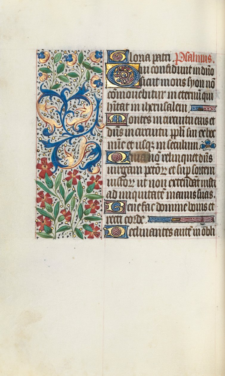 Stundenbuch Gebrauch von Rouen: fol. 71v, ca. 1470 von Master of the Geneva Latini