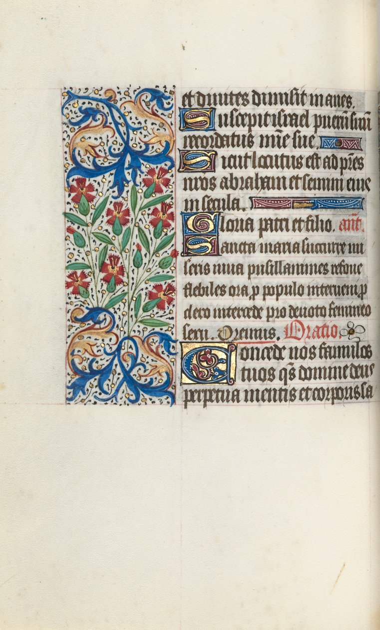 Stundenbuch Gebrauch von Rouen: fol. 74v, ca. 1470 von Master of the Geneva Latini