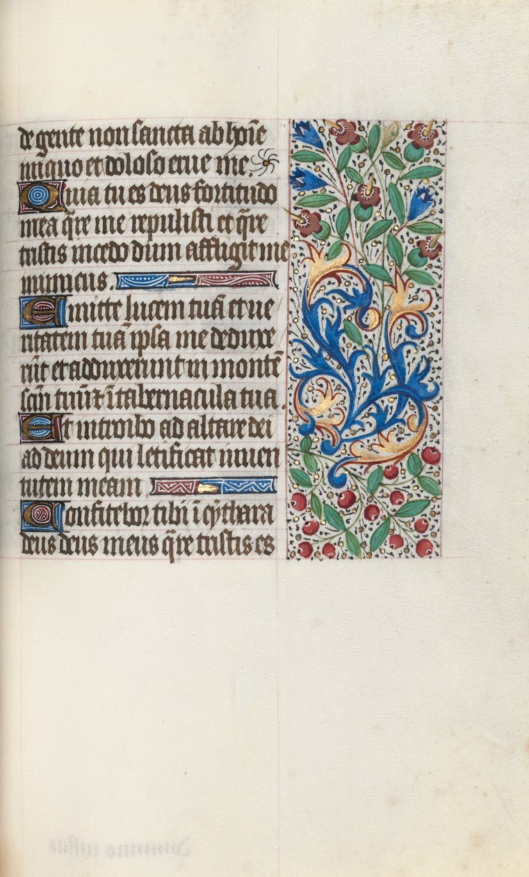 Stundenbuch Gebrauch von Rouen: fol. 76r von Master of the Geneva Latini