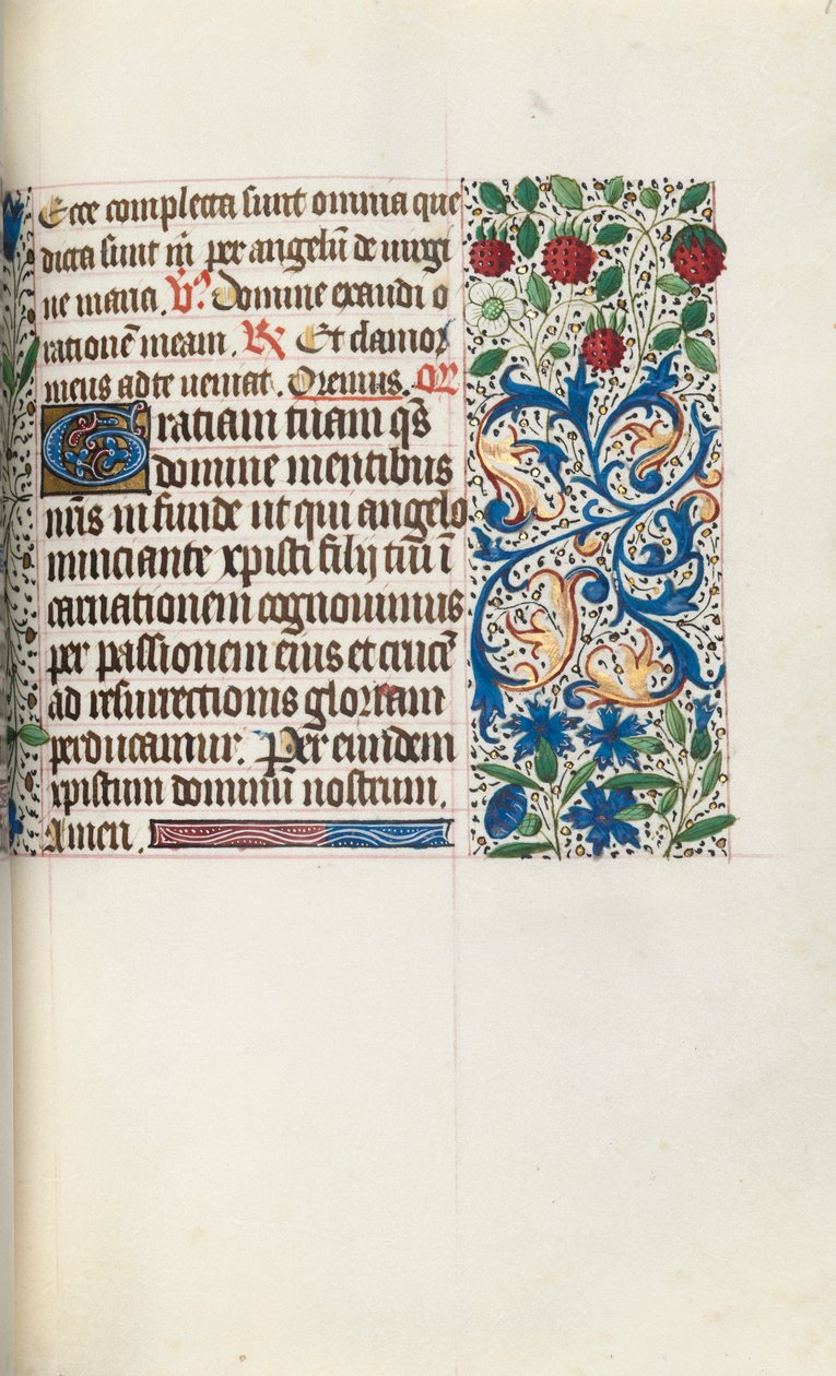 Stundenbuch Gebrauch von Rouen: fol. 79r, ca. 1470 von Master of the Geneva Latini