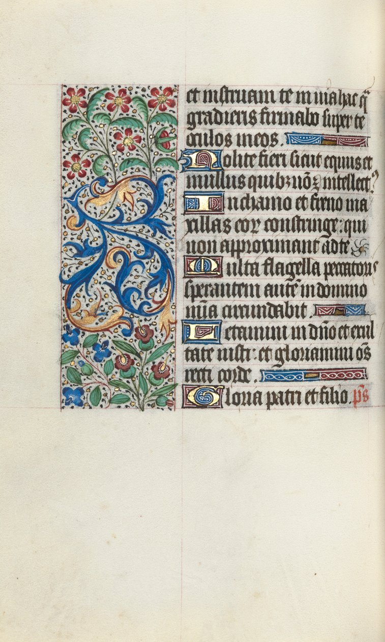 Stundenbuch Gebrauch von Rouen: fol. 82v, ca. 1470 von Master of the Geneva Latini