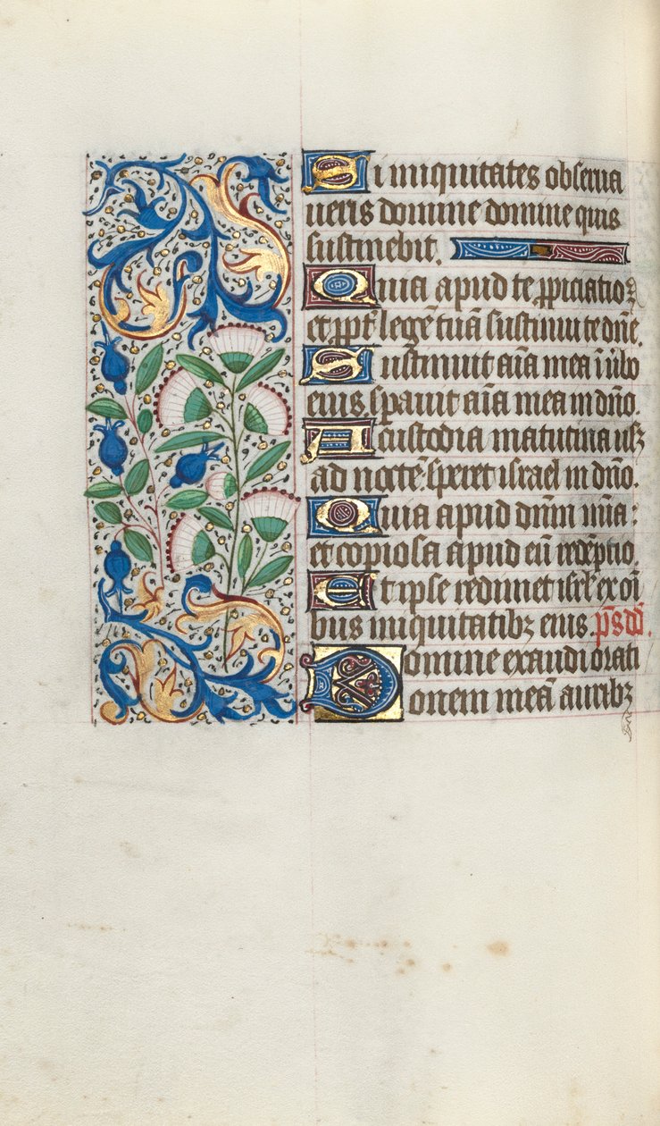 Stundenbuch Gebrauch von Rouen: fol. 90v, ca. 1470 von Master of the Geneva Latini