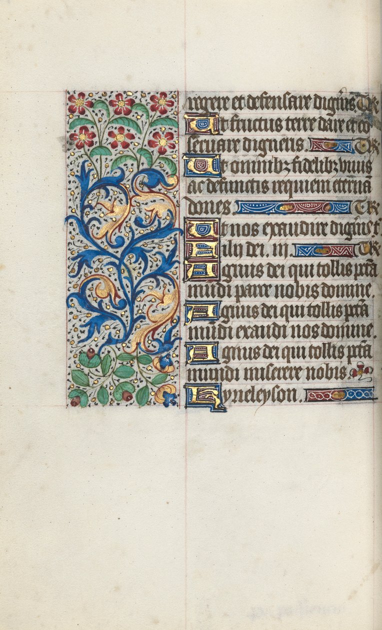 Stundenbuch Gebrauch von Rouen: fol. 95v, um 1470 von Master of the Geneva Latini
