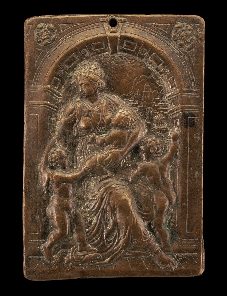 Allegorie der Nächstenliebe, ca. 1580 von Master of the Judgment of Solomon