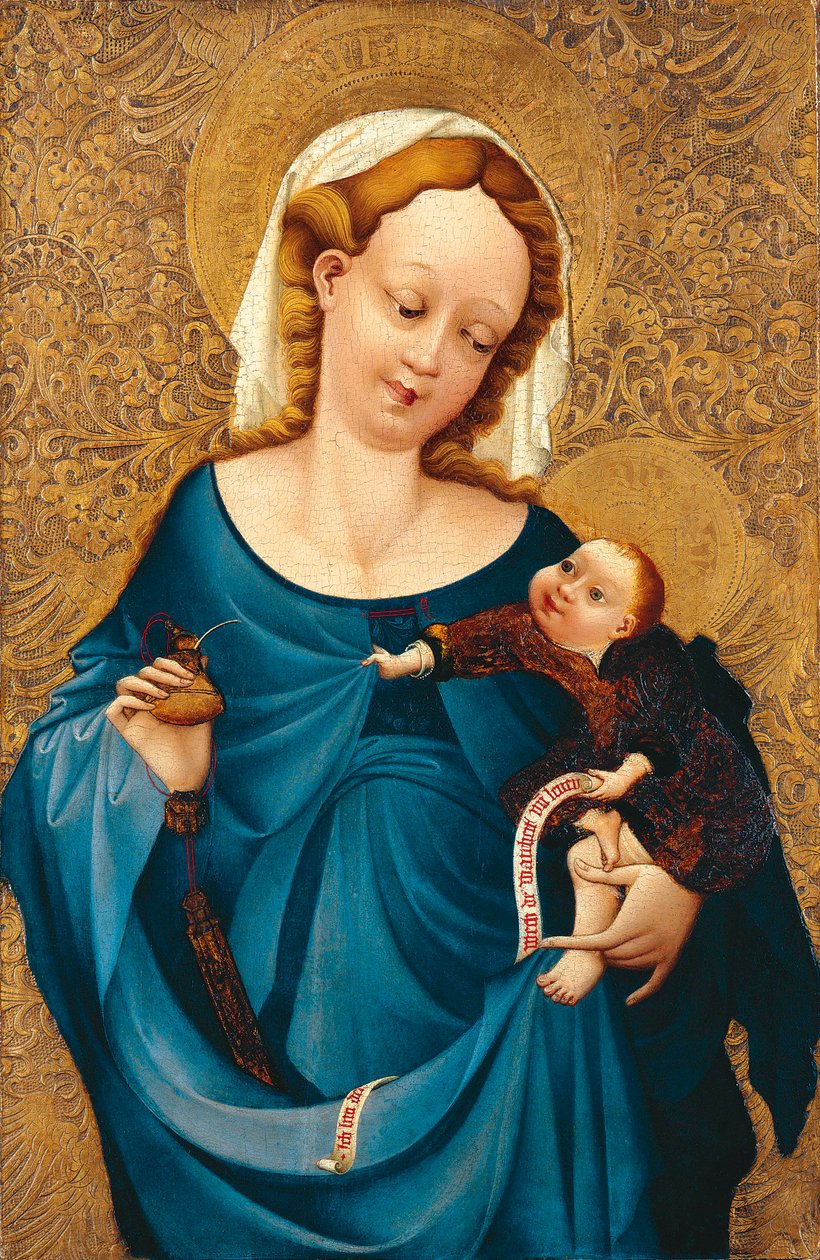 Madonna mit dem Tintenfass von Master of the Middle Rhine