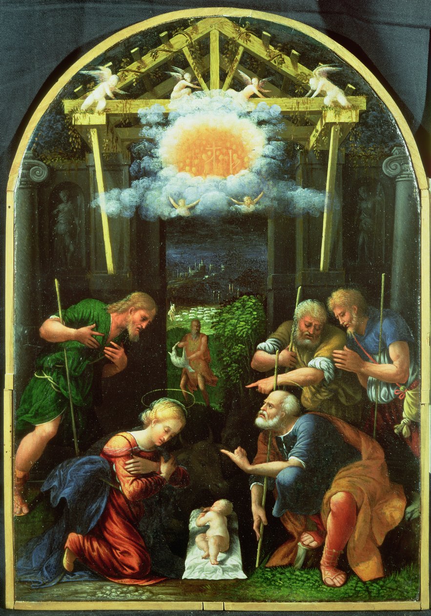 Die Anbetung der Hirten von Master of the Twelve Apostles