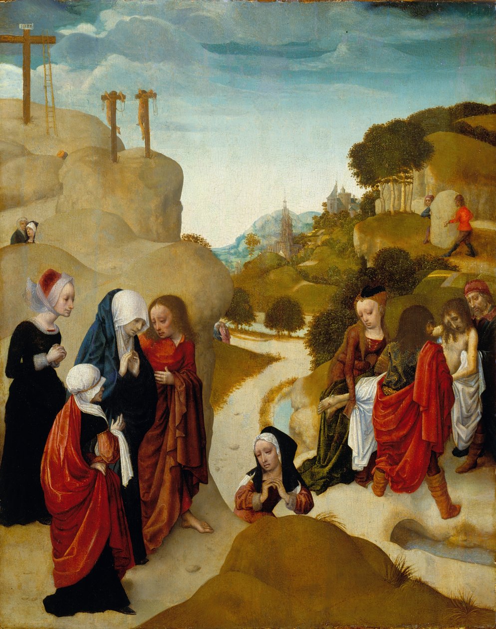 Grablegung Christi von Master of the Virgo Inter Virgines