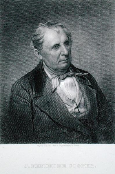 James Fenimore Cooper (1789-1851) (gestochen von Henry Bryan Hall nach einem Daguerreotyp) von Mathew (after) Brady