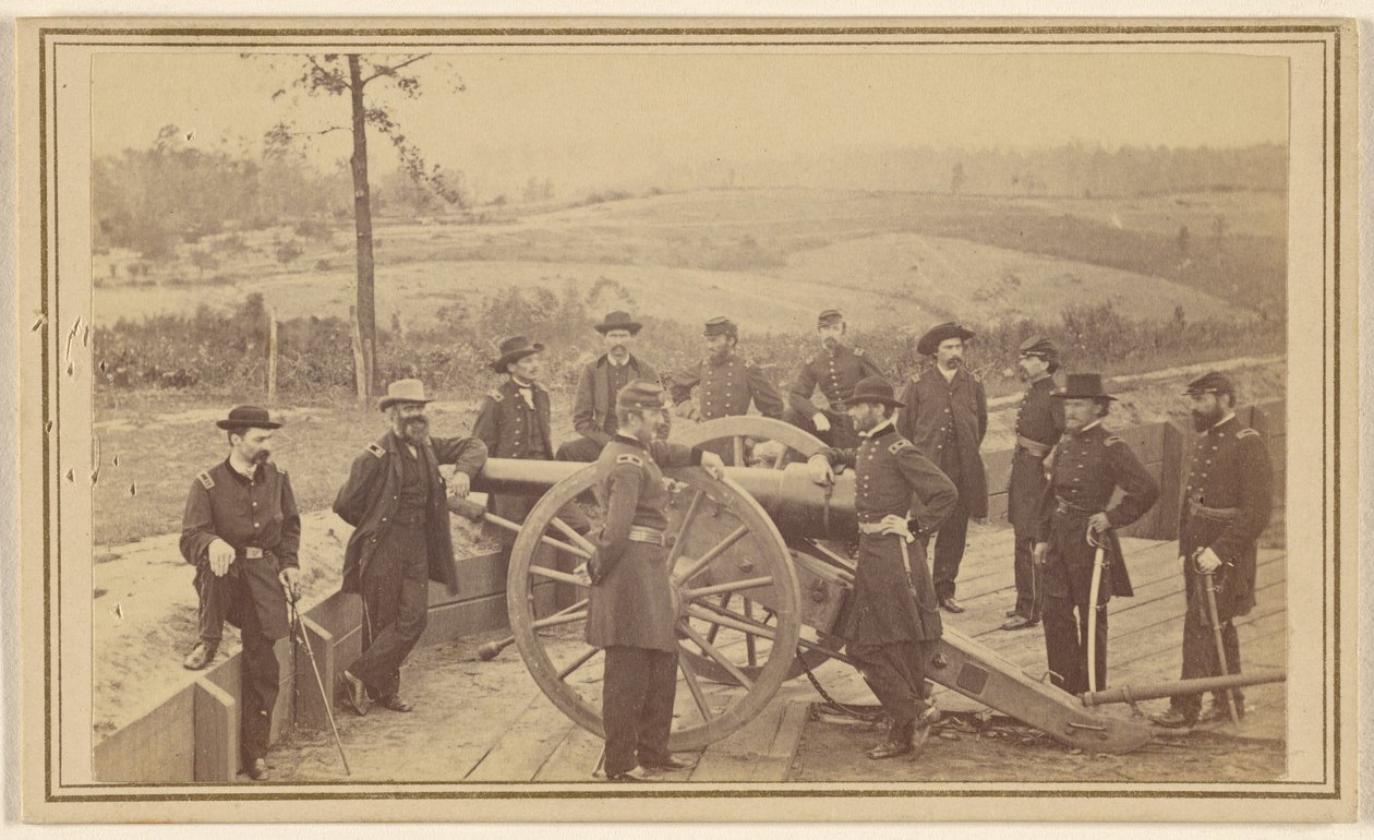 [General Sherman & Stab vor Atlanta, 19. Juli 1864] von Mathew B. Brady