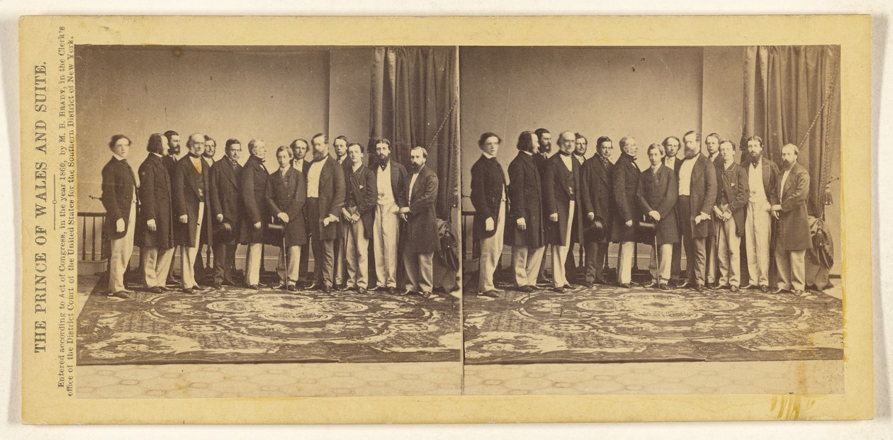 Der Prinz von Wales und Gefolge von Mathew B. Brady