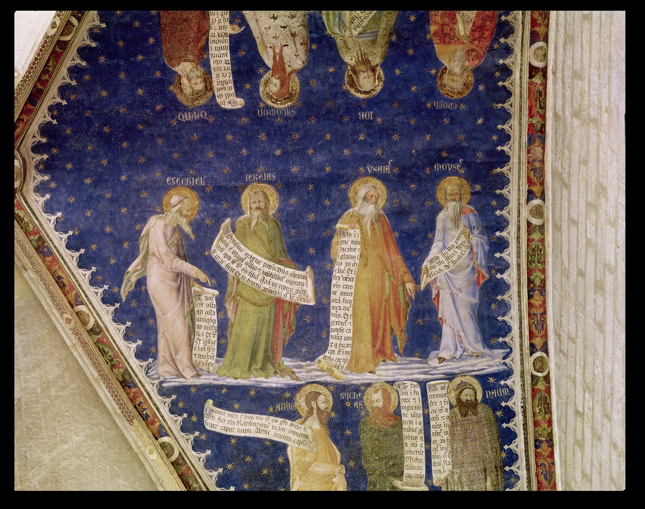 Die Propheten Ezechiel, Jeremia, Jesaja und Moses, aus La Salle de la Grande Audience (Audienzsaal) ca. 1353 von Matteo di Giovanetto da Viterbo