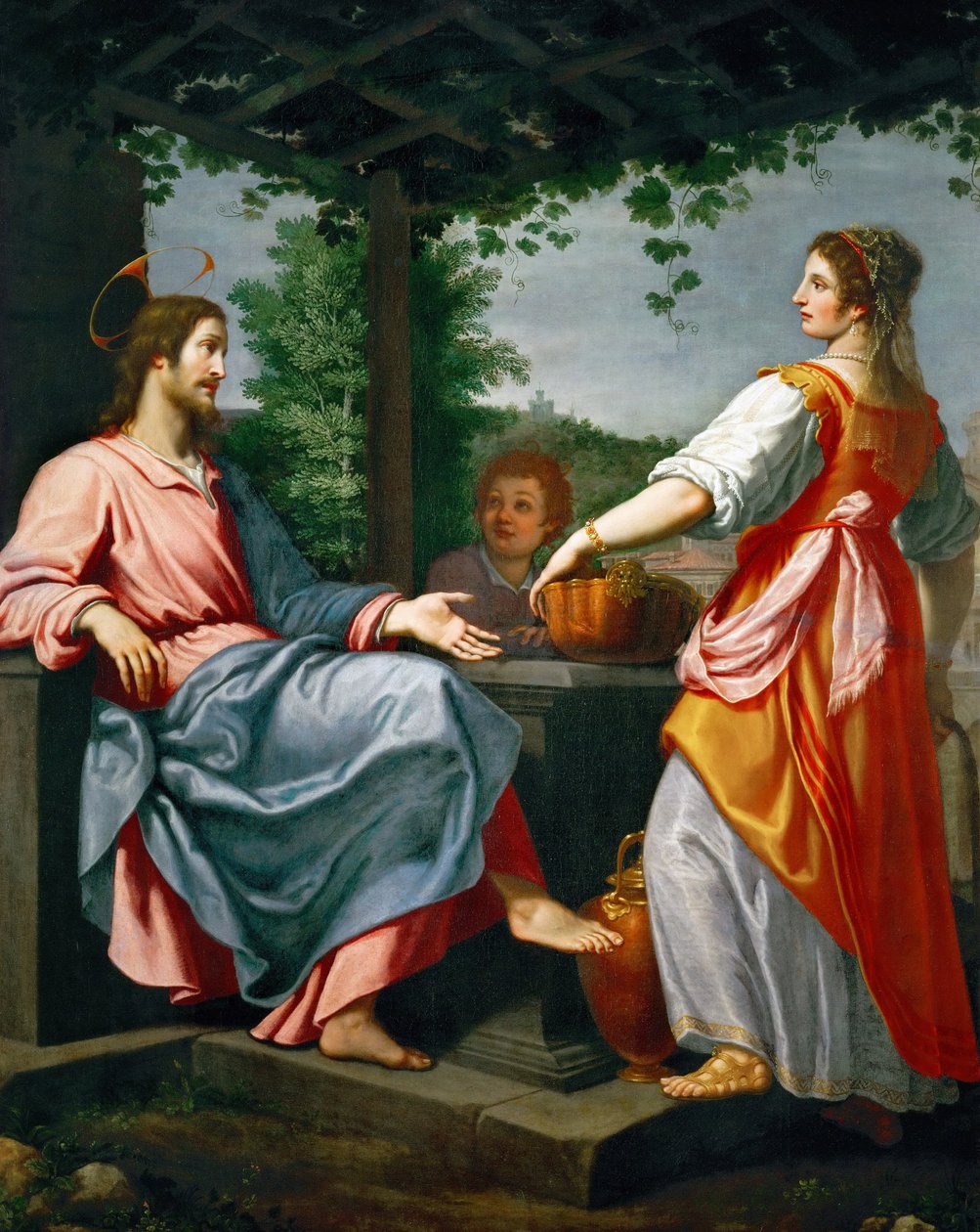 Jesus und die Samariterin (Barock) von Matteo Rosselli