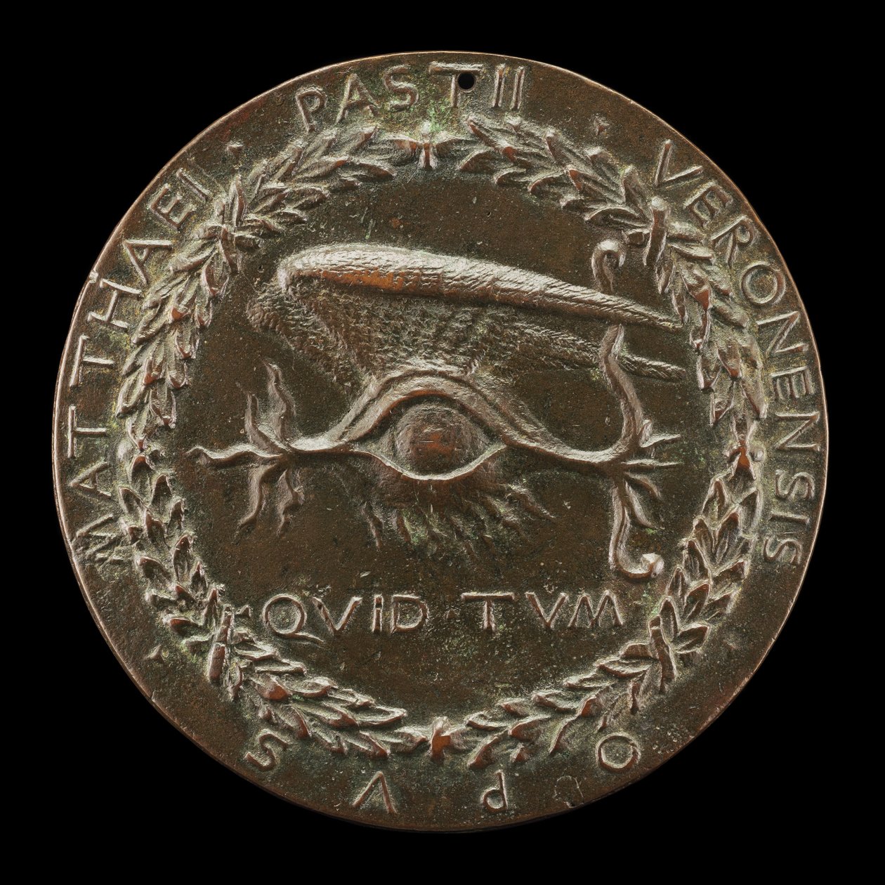 Geflügeltes menschliches Auge (Rückseite), 1446-1450 von Matteo di Andrea de Pasti