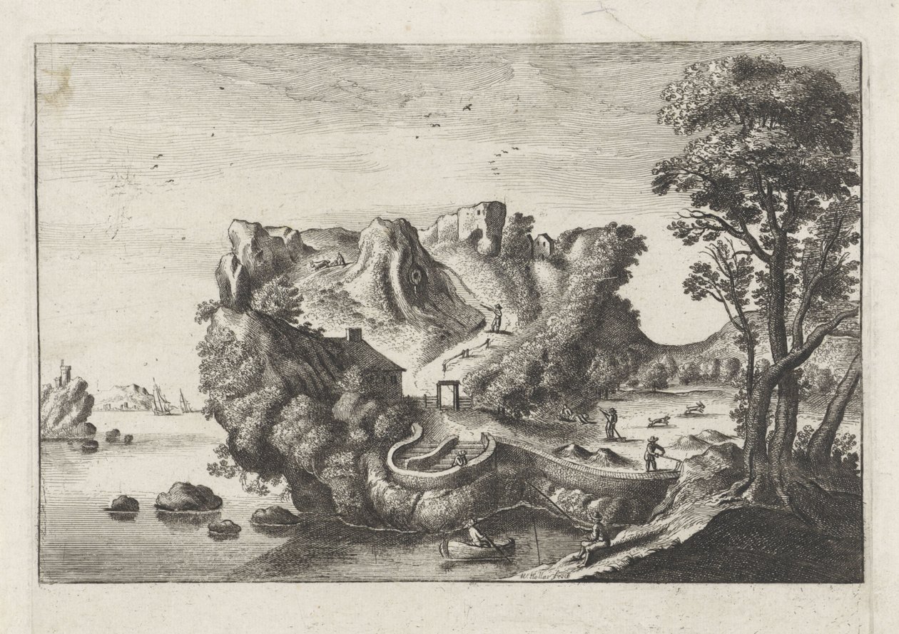 Anthropomorphe Landschaft in Form eines Männerkopfes von Matthaus the Elder (after) Merian