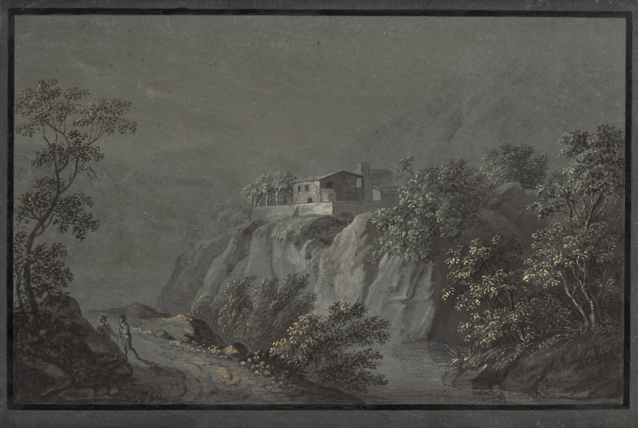 Italienische Landschaft von Matthias Rudolf Toma