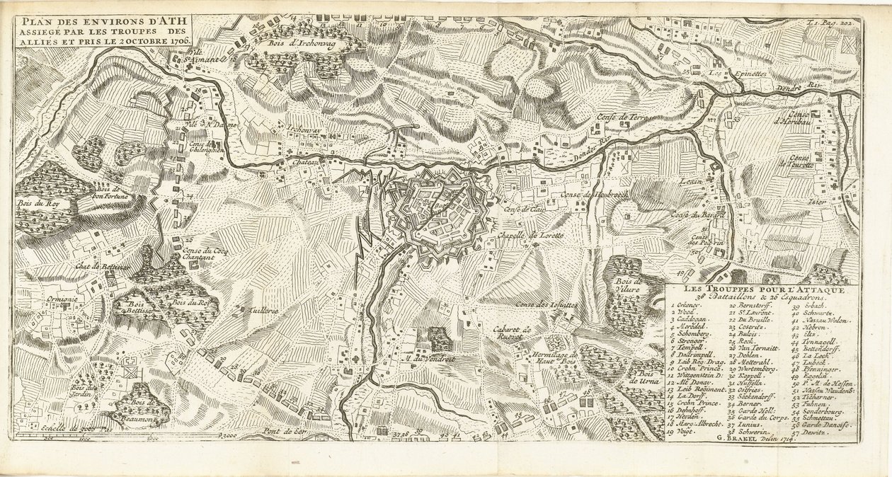 Belagerung von Ath, 1706 von Matthijs Pool (possibly)