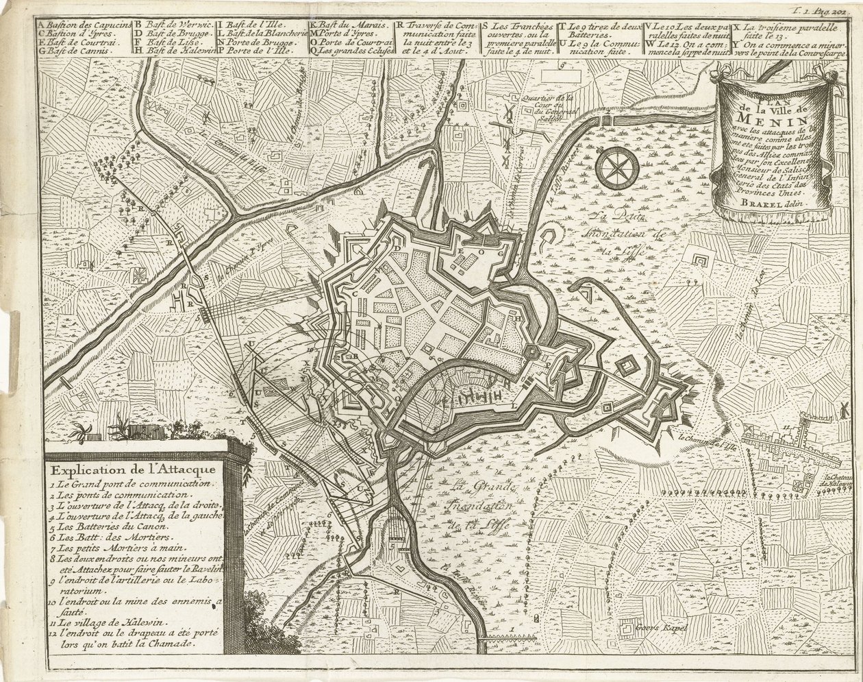 Belagerung von Menen, 1706 von Matthijs Pool (possibly)