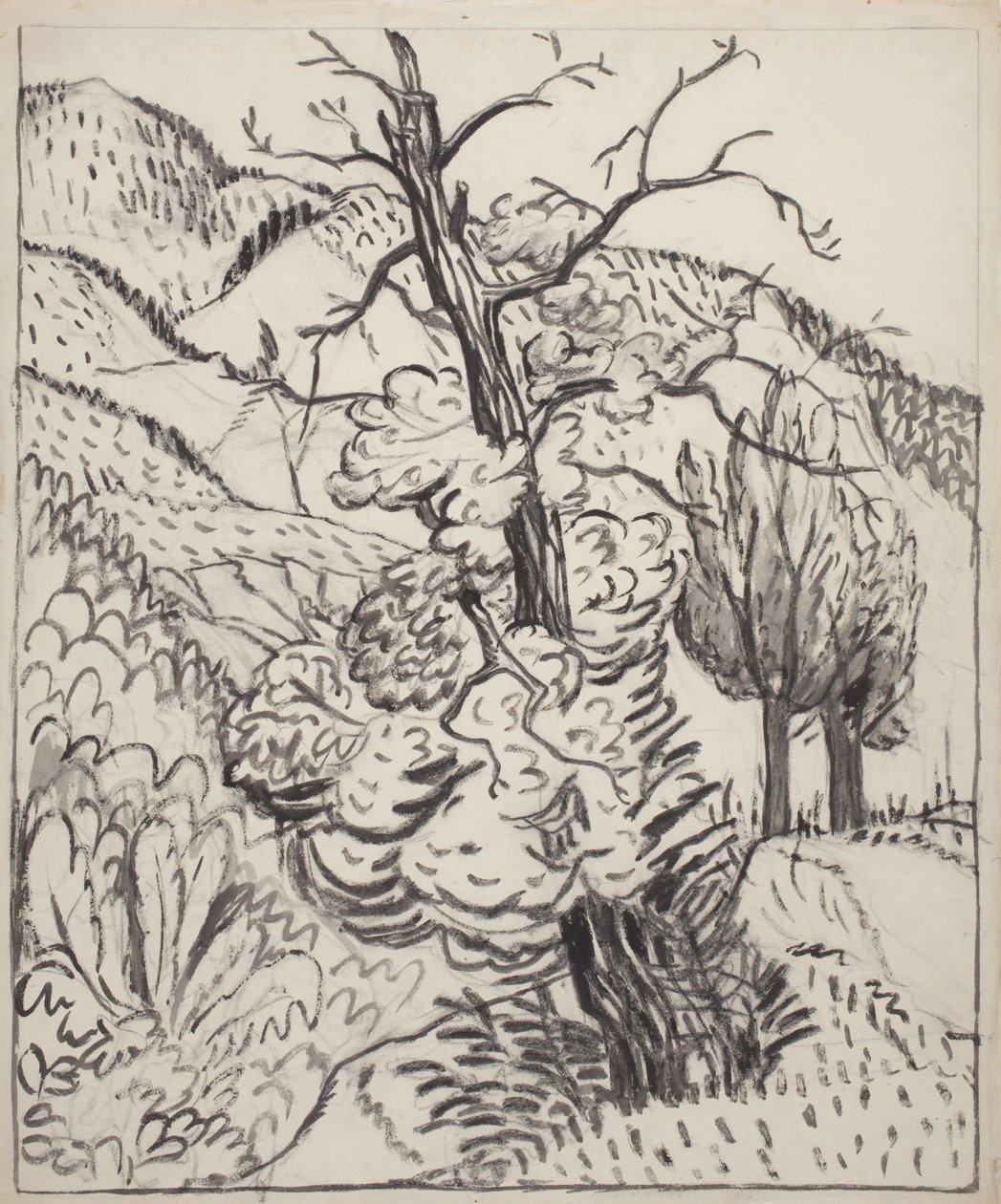 Baum am Berghang, um 1930 von Maud Hunt Squire
