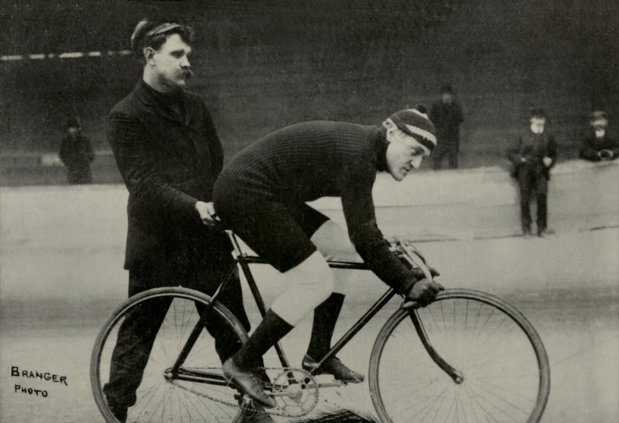 Porträt des amerikanischen Radfahrers Frank Kramer von Maurice-Louis Branger