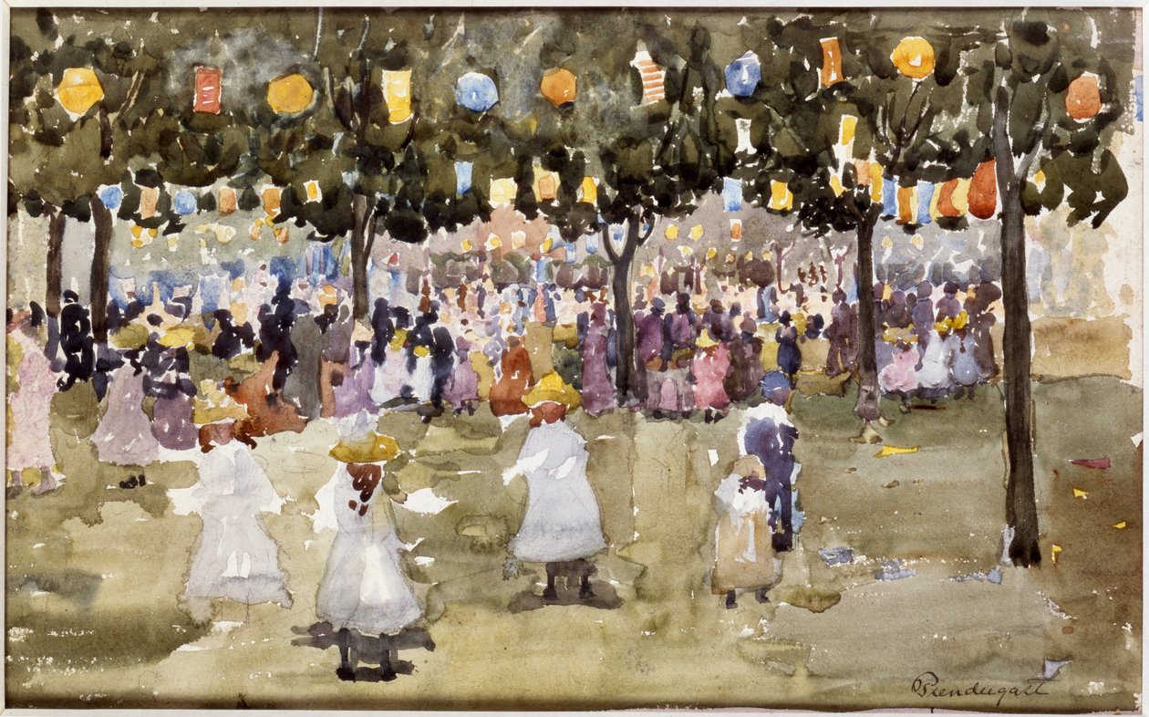 Central Park, New York City, 4. Juli von Maurice Brazil Prendergast