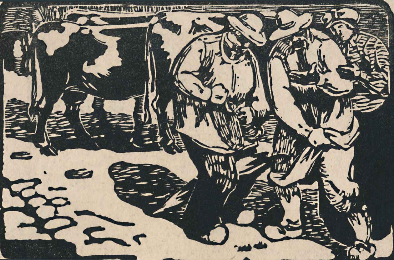 Marché En Auvergne - Aus Au Pied Des Puys, 1919 von Maurice Busset