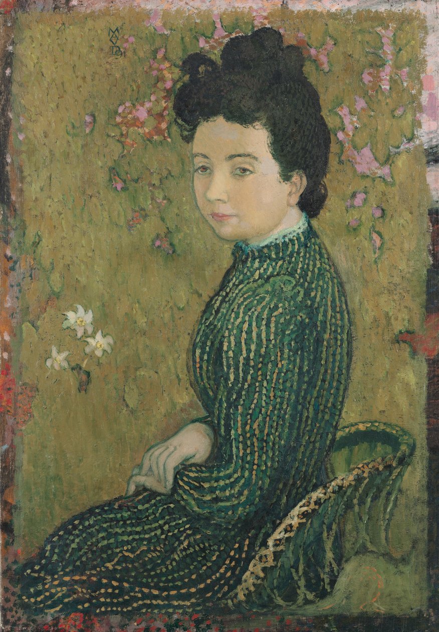 Eva Meurier im grünen Kleid, 1891 von Maurice Denis