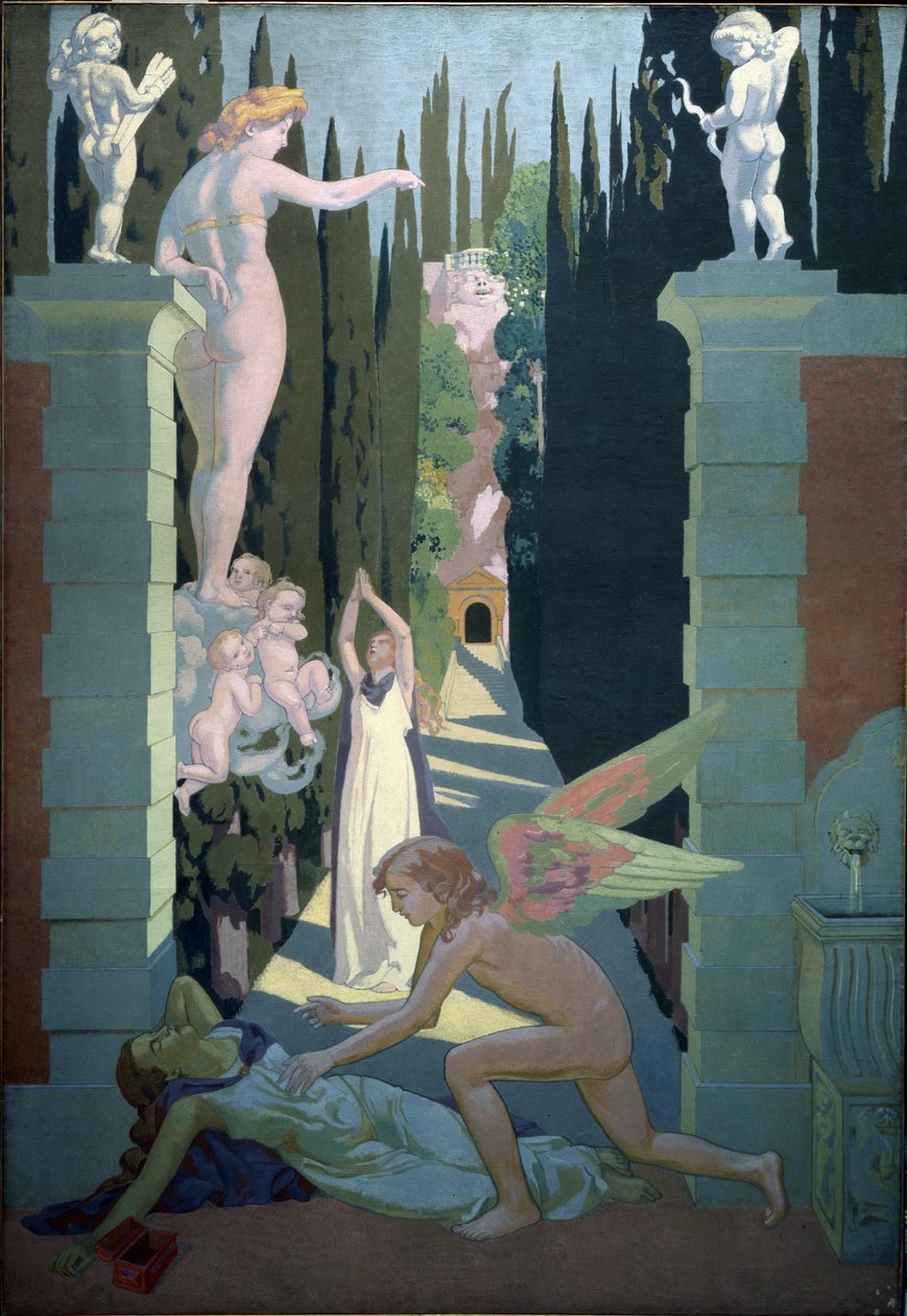 Die Geschichte von Psyche (Tafel 4: Die Rache der Venus). Gemälde von Maurice Denis von Maurice Denis