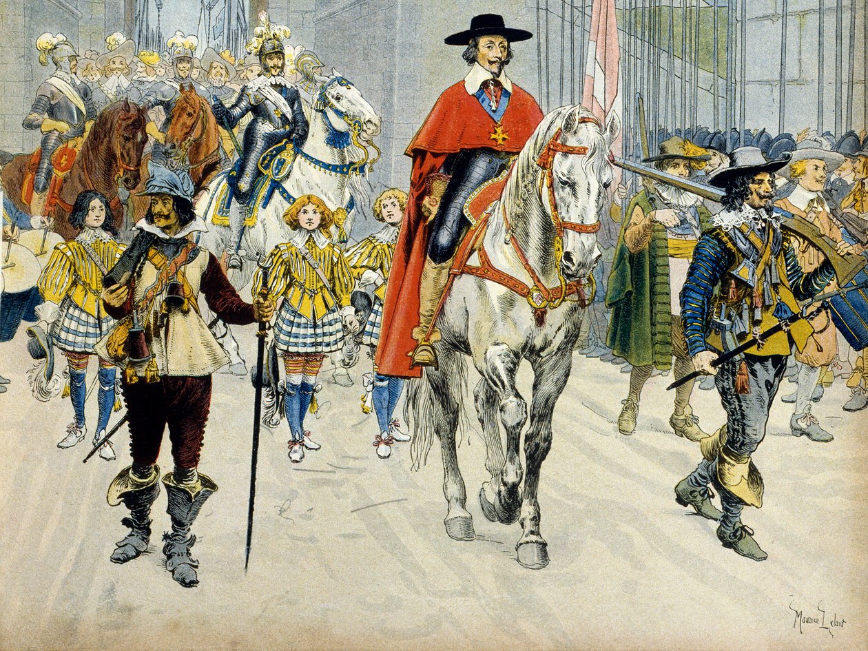 Geschichte Frankreichs: Beerdigung von König Ludwig XIII. und Kardinal Richelieu von Maurice Leloir