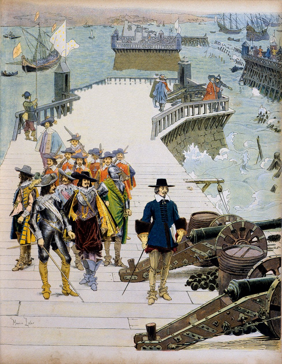 Geschichte Frankreichs: Episode der Belagerung von La Rochelle von Maurice Leloir
