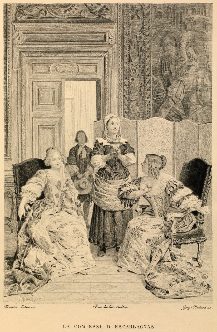 Die Gräfin von Escarbagnas von Molière von Maurice Leloir