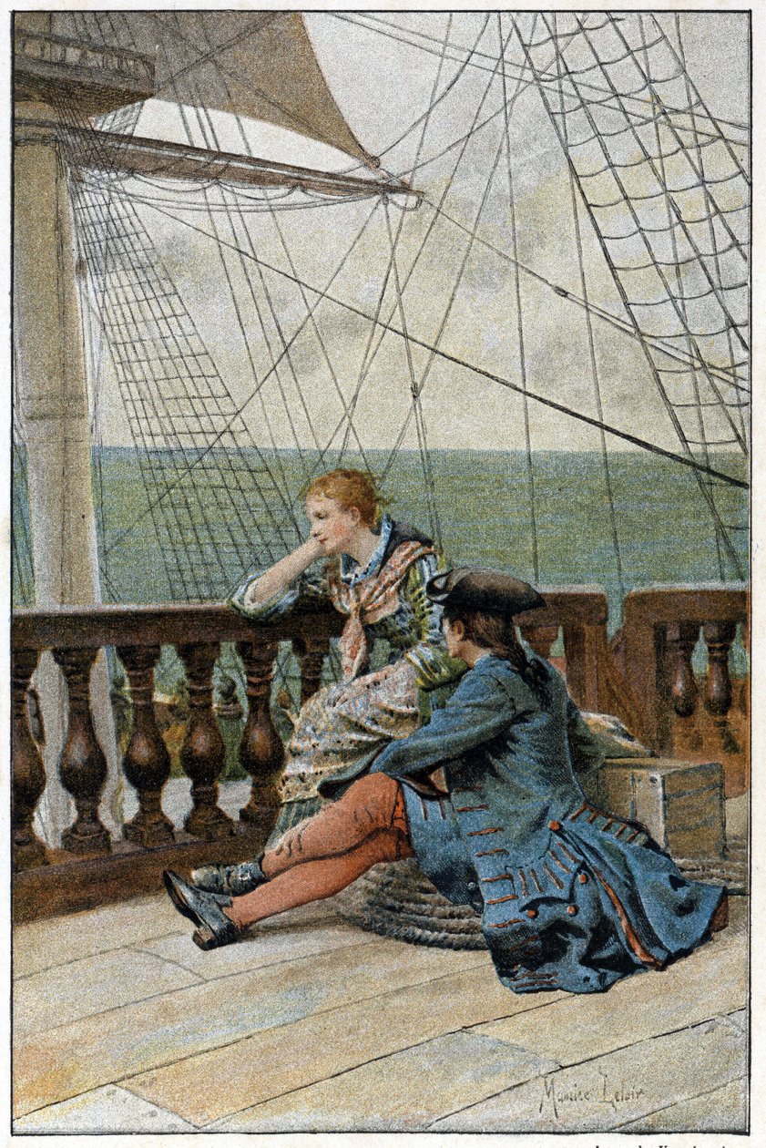 Auf dem Schiff - in „Histoire de Manon Lescaut et du chevalier Des Grieux“ von L