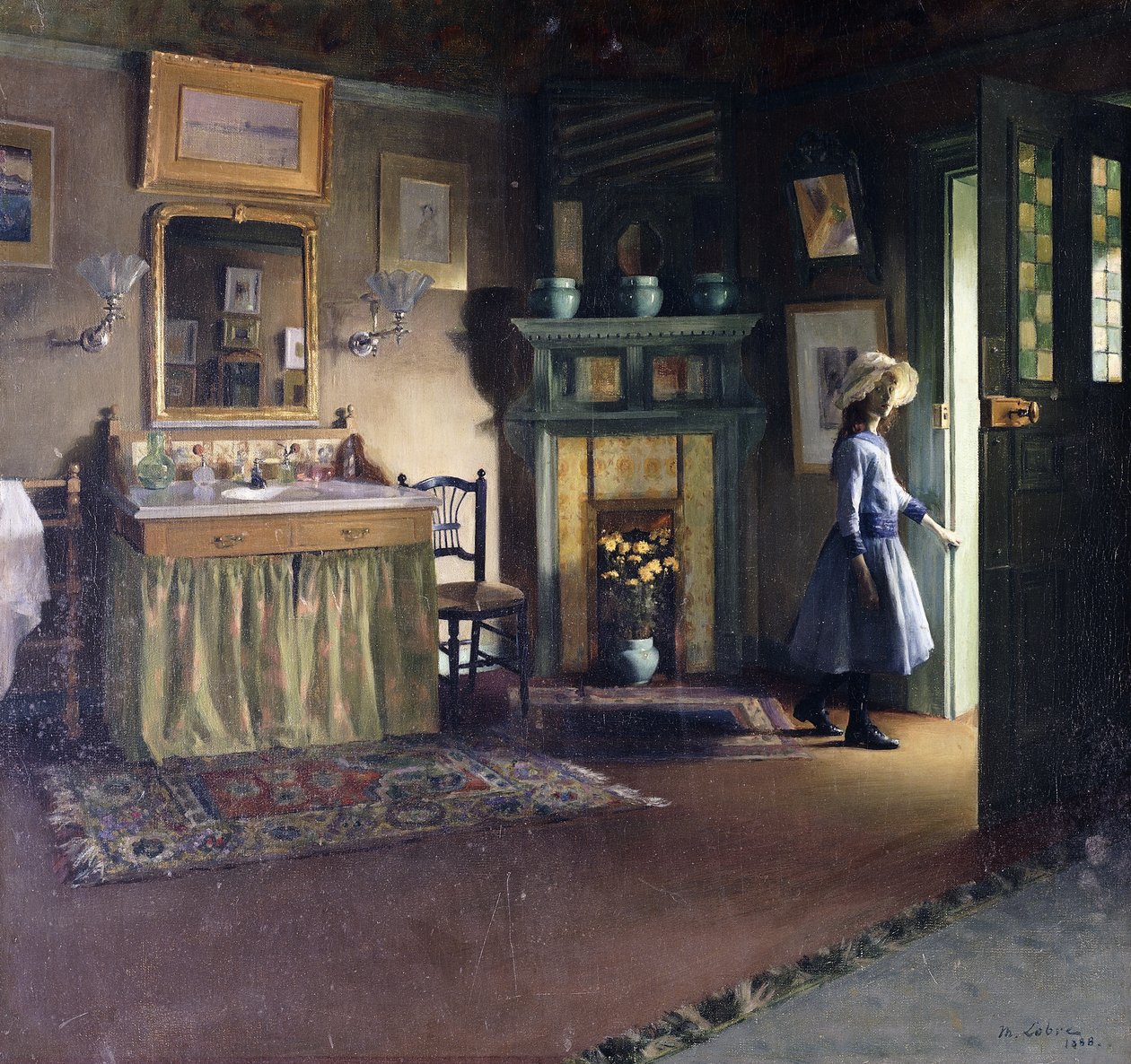 Toilettenkabinett von Jacques Emile Blanch von Maurice Lobre
